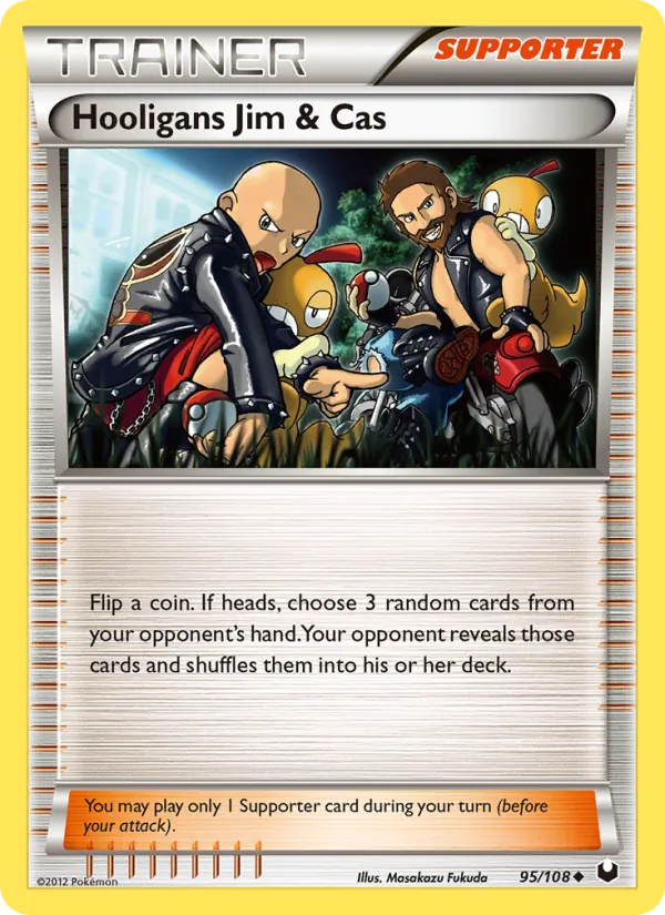 Hooligans Jim & Cas — Dark Explorers #95 (Pokémon TCG card)