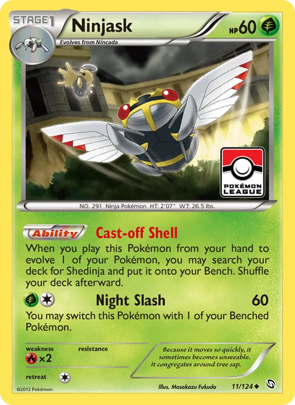 Ninjask — Dragons Exalted #11 (Pokémon TCG card)
