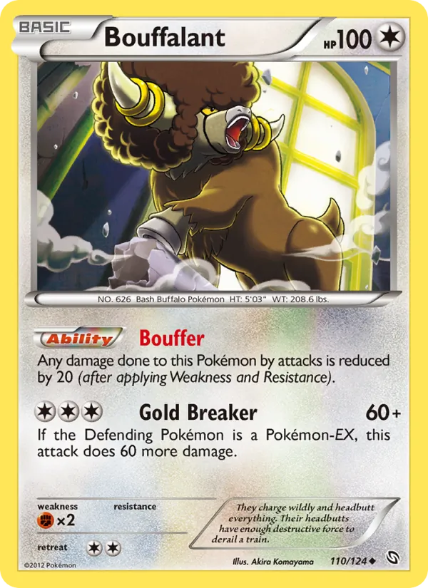 Bouffalant — Dragons Exalted #110 (Pokémon TCG card)