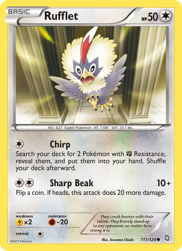 Rufflet — Dragons Exalted #111 (Pokémon TCG card)