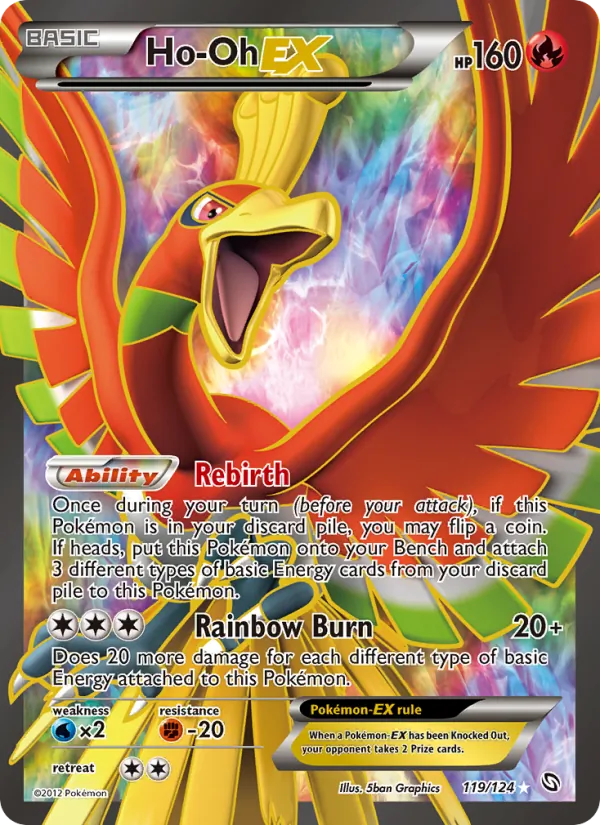 Ho-Oh-EX — Dragons Exalted #119 (Pokémon TCG card)
