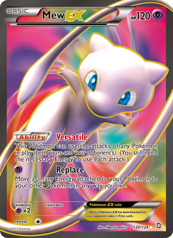 Mew-EX — Dragons Exalted #120 (Pokémon TCG card)