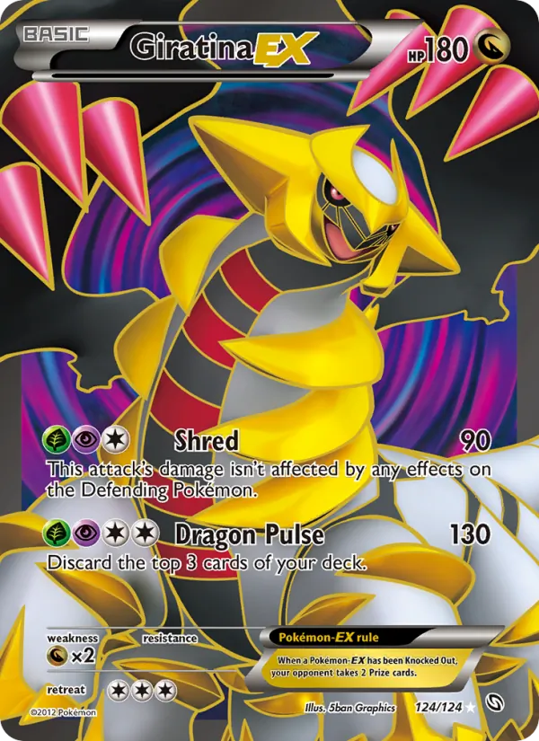 Giratina-EX — Dragons Exalted #124 (Pokémon TCG card)