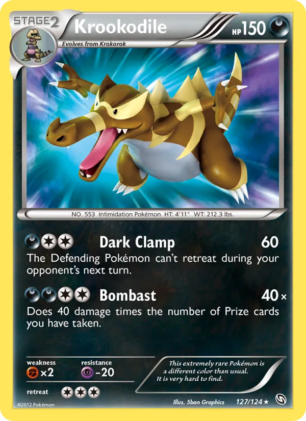 Krookodile — Dragons Exalted #127 (Pokémon TCG card)