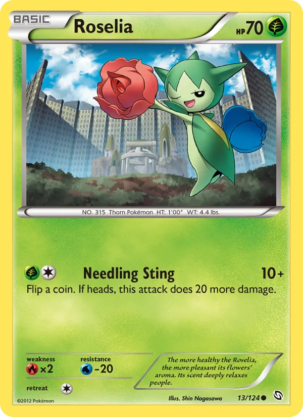 Roselia — Dragons Exalted #13 (Pokémon TCG card)