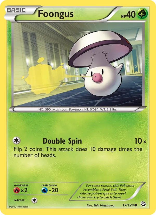 Foongus — Dragons Exalted #17 (Pokémon TCG card)