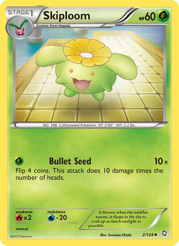 Skiploom — Dragons Exalted #2 (Pokémon TCG card)