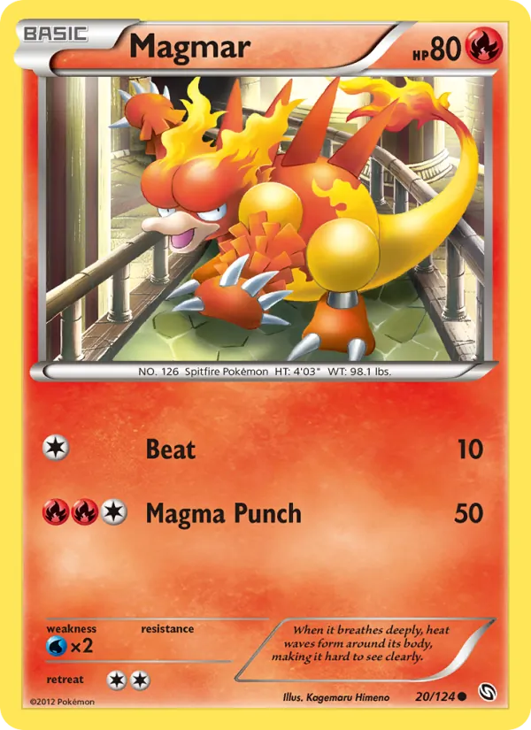 Magmar — Dragons Exalted #20 (Pokémon TCG card)
