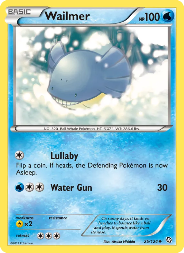 Wailmer — Dragons Exalted #25 (Pokémon TCG card)