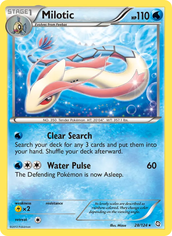 Milotic — Dragons Exalted #28 (Pokémon TCG card)