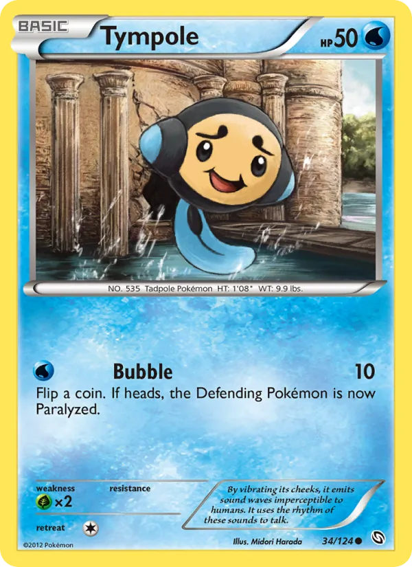 Tympole — Dragons Exalted #34 (Pokémon TCG card)