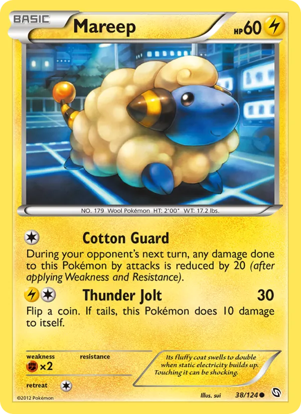 Mareep — Dragons Exalted #38 (Pokémon TCG card)