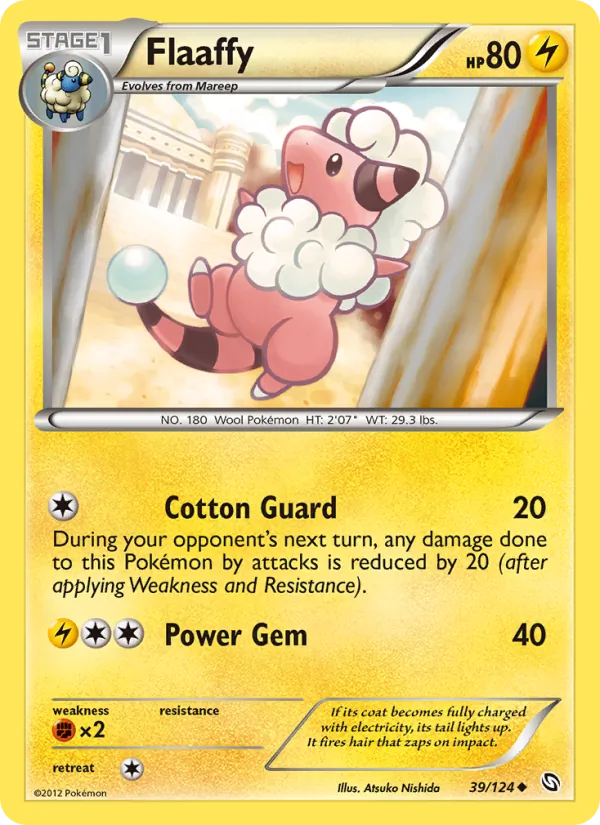 Flaaffy — Dragons Exalted #39 (Pokémon TCG card)