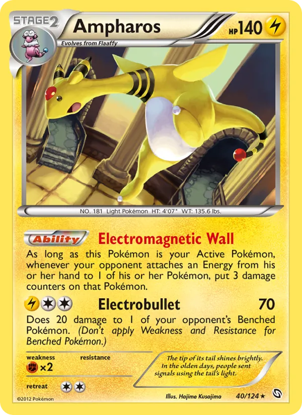 Ampharos — Dragons Exalted #40 (Pokémon TCG card)