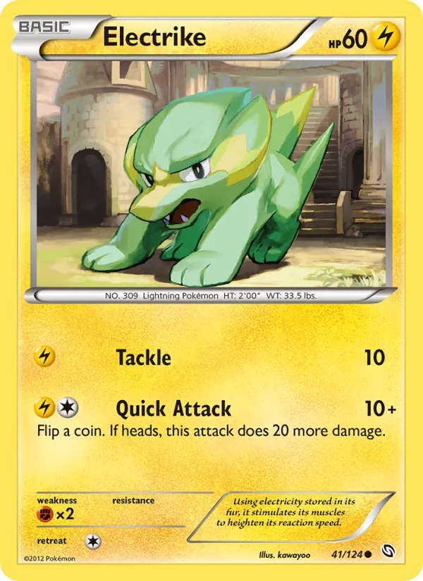 Electrike — Dragons Exalted #41 (Pokémon TCG card)