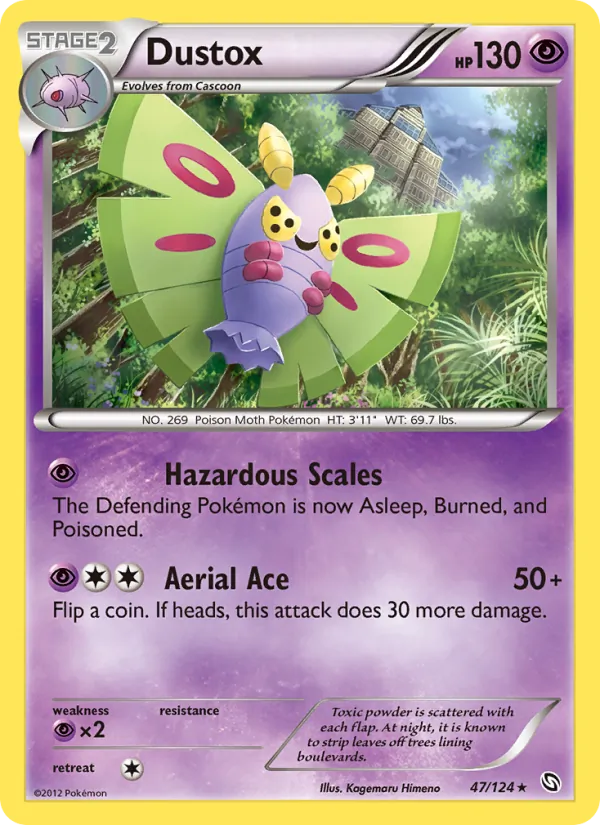 Dustox — Dragons Exalted #47 (Pokémon TCG card)