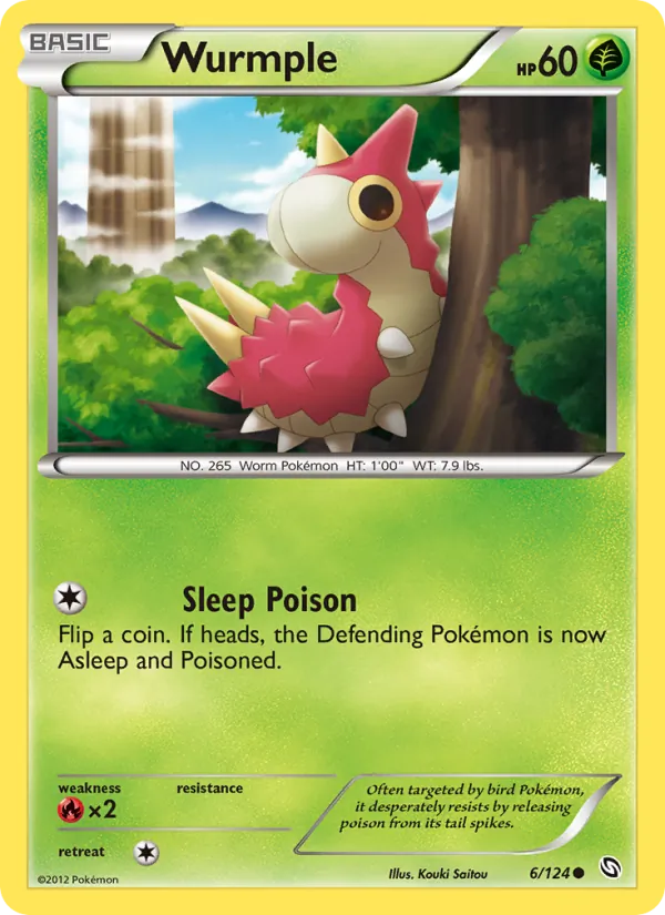 Wurmple — Dragons Exalted #6 (Pokémon TCG card)
