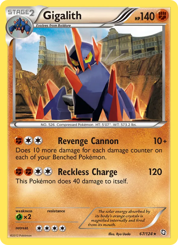 Gigalith — Dragons Exalted #67 (Pokémon TCG card)