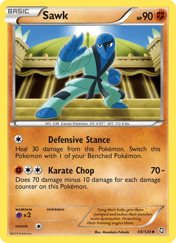 Sawk — Dragons Exalted #69 (Pokémon TCG card)
