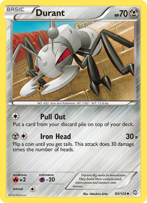 Durant — Dragons Exalted #83 (Pokémon TCG card)
