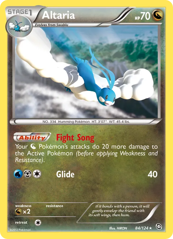 Altaria — Dragons Exalted #84 (Pokémon TCG card)