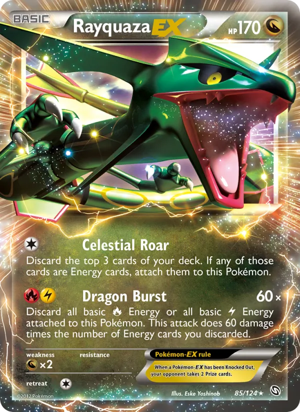 Rayquaza-EX — Dragons Exalted #85 (Pokémon TCG card)