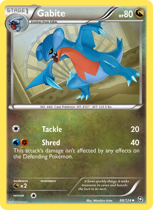 Gabite — Dragons Exalted #88 (Pokémon TCG card)