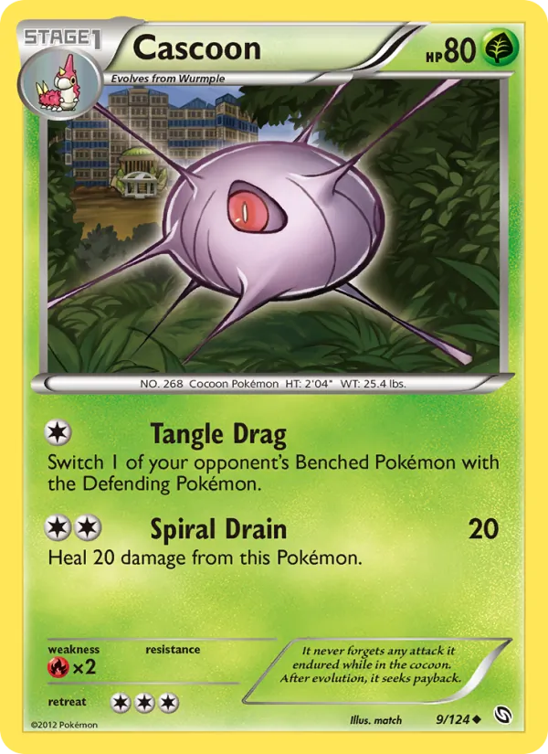 Cascoon — Dragons Exalted #9 (Pokémon TCG card)