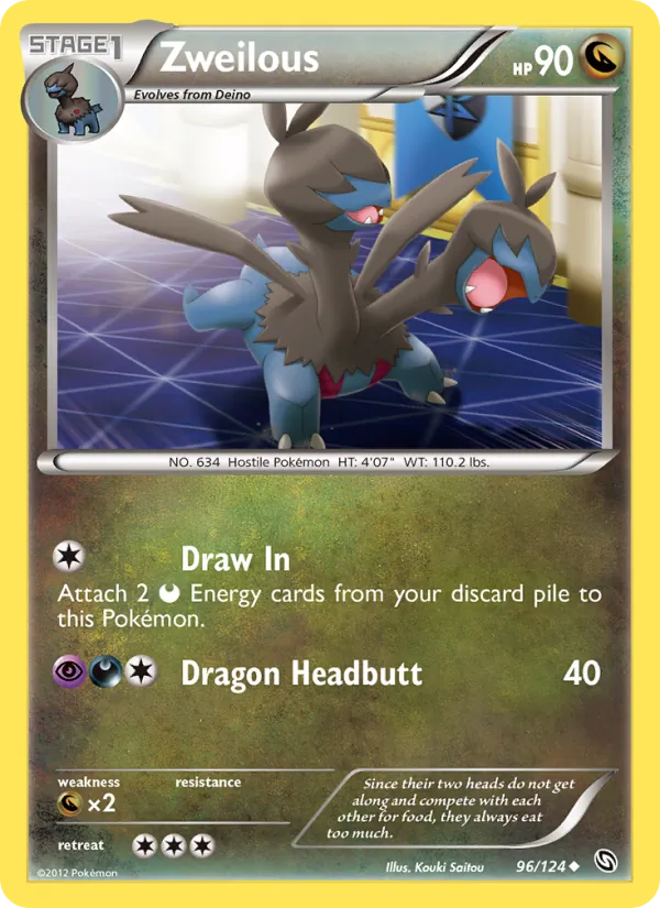 Zweilous — Dragons Exalted #96 (Pokémon TCG card)