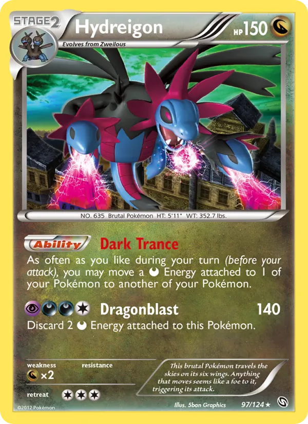 Hydreigon — Dragons Exalted #97 (Pokémon TCG card)