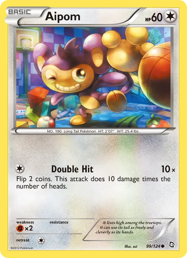 Aipom — Dragons Exalted #99 (Pokémon TCG card)