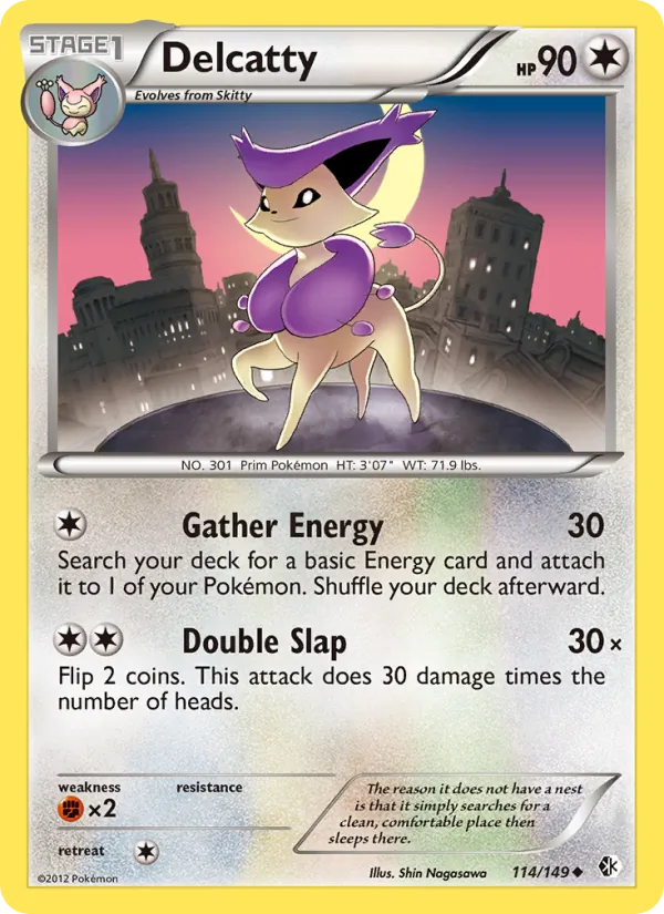 Delcatty — Boundaries Crossed #114 (Pokémon TCG card)