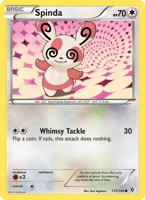 Spinda — Boundaries Crossed #115 (Pokémon TCG card)