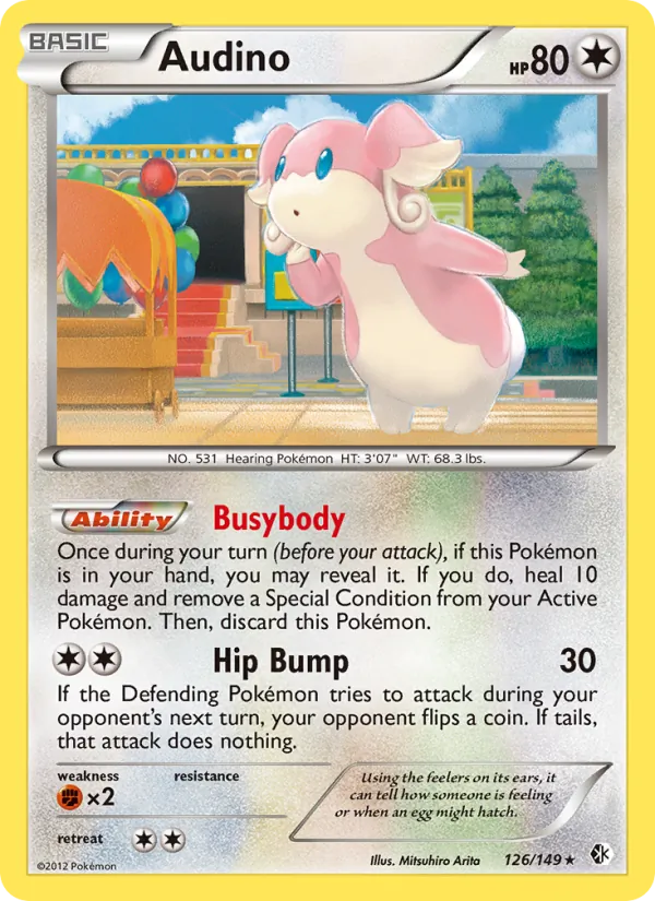 Audino — Boundaries Crossed #126 (Pokémon TCG card)