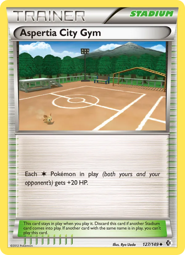 Aspertia City Gym — Boundaries Crossed #127 (Pokémon TCG card)