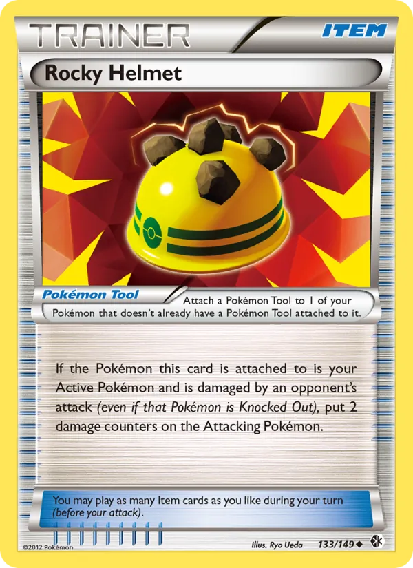 Rocky Helmet — Boundaries Crossed #133 (Pokémon TCG card)