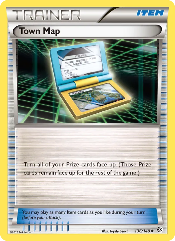 Town Map — Boundaries Crossed #136 (Pokémon TCG card)