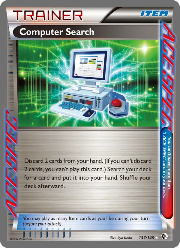 Computer Search — Boundaries Crossed #137 (Pokémon TCG card)