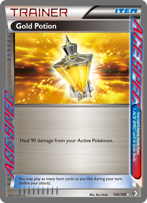 Gold Potion — Boundaries Crossed #140 (Pokémon TCG card)