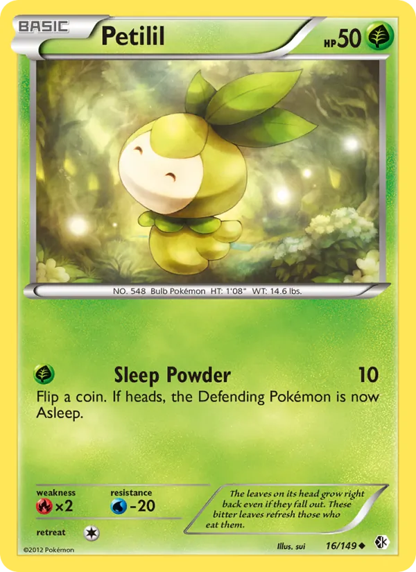 Petilil — Boundaries Crossed #16 (Pokémon TCG card)