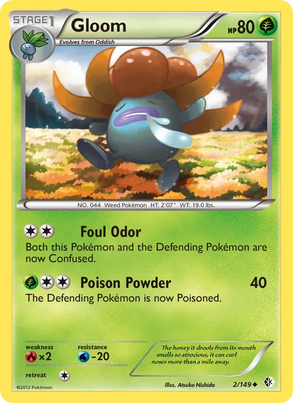 Gloom — Boundaries Crossed #2 (Pokémon TCG card)