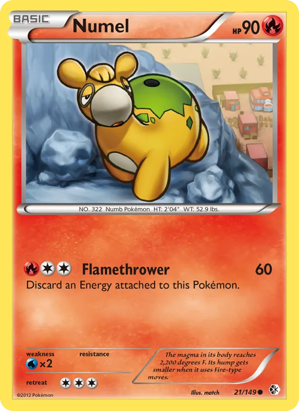 Numel — Boundaries Crossed #21 (Pokémon TCG card)