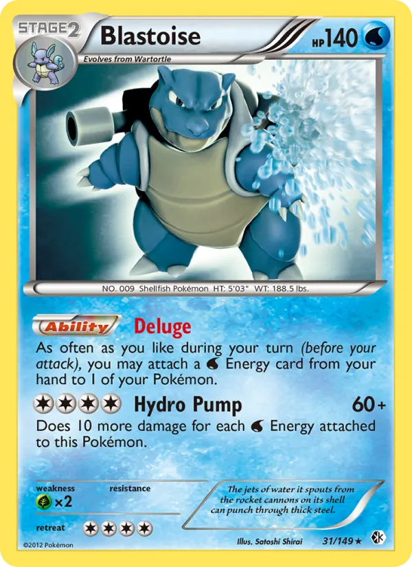 Blastoise — Boundaries Crossed #31 (Pokémon TCG card)