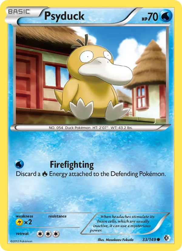 Psyduck — Boundaries Crossed #33 (Pokémon TCG card)