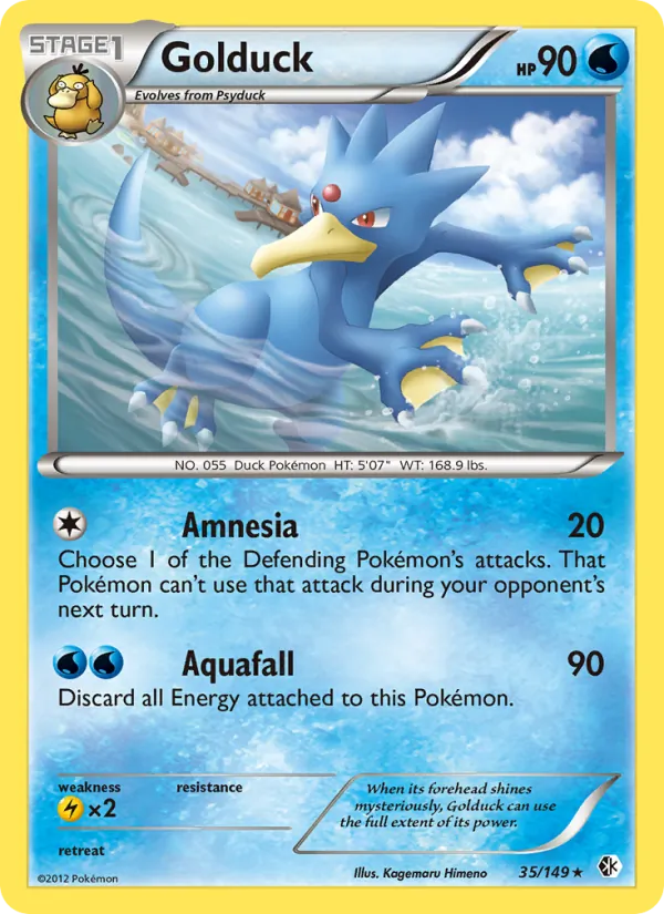 Golduck — Boundaries Crossed #35 (Pokémon TCG card)