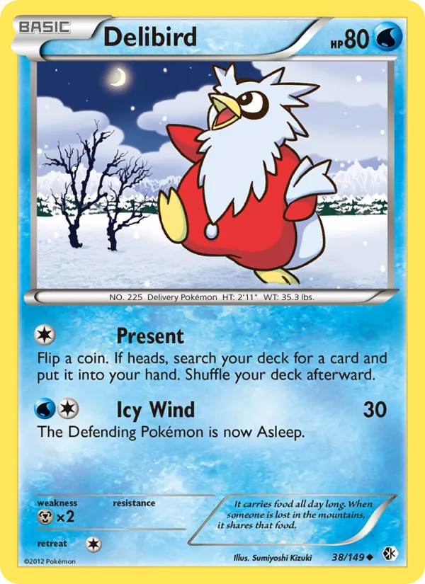 Delibird — Boundaries Crossed #38 (Pokémon TCG card)