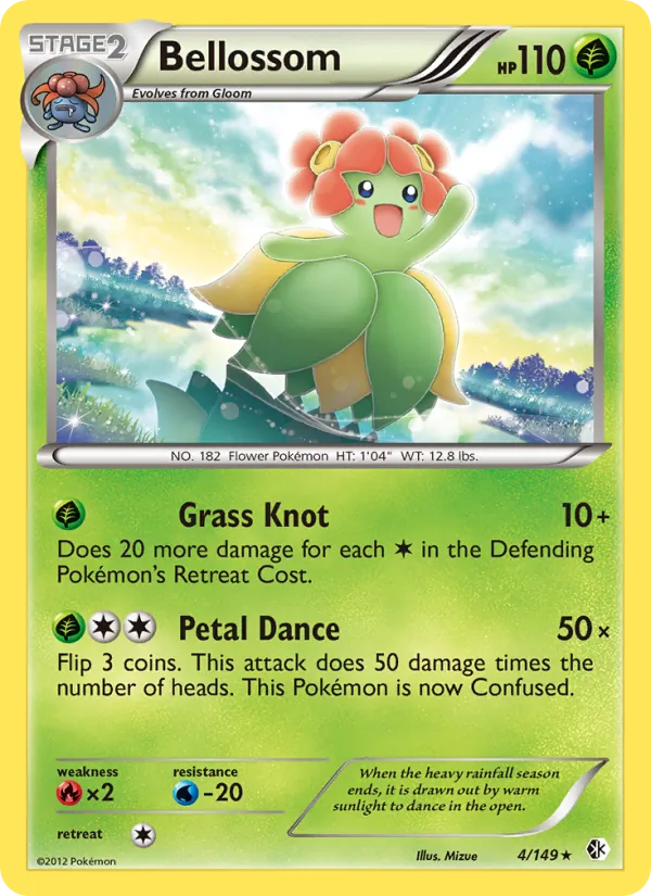 Bellossom — Boundaries Crossed #4 (Pokémon TCG card)
