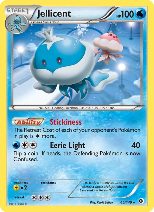 Jellicent — Boundaries Crossed #45 (Pokémon TCG card)