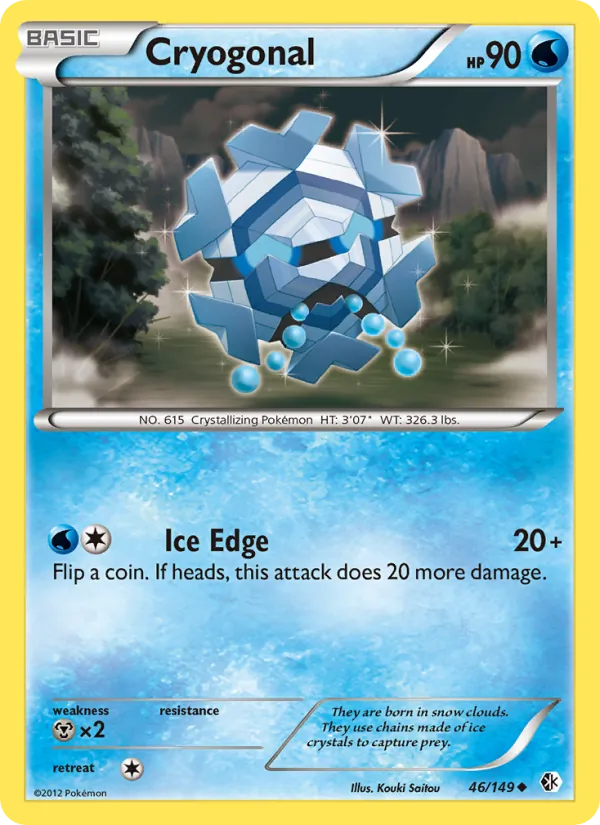Cryogonal — Boundaries Crossed #46 (Pokémon TCG card)