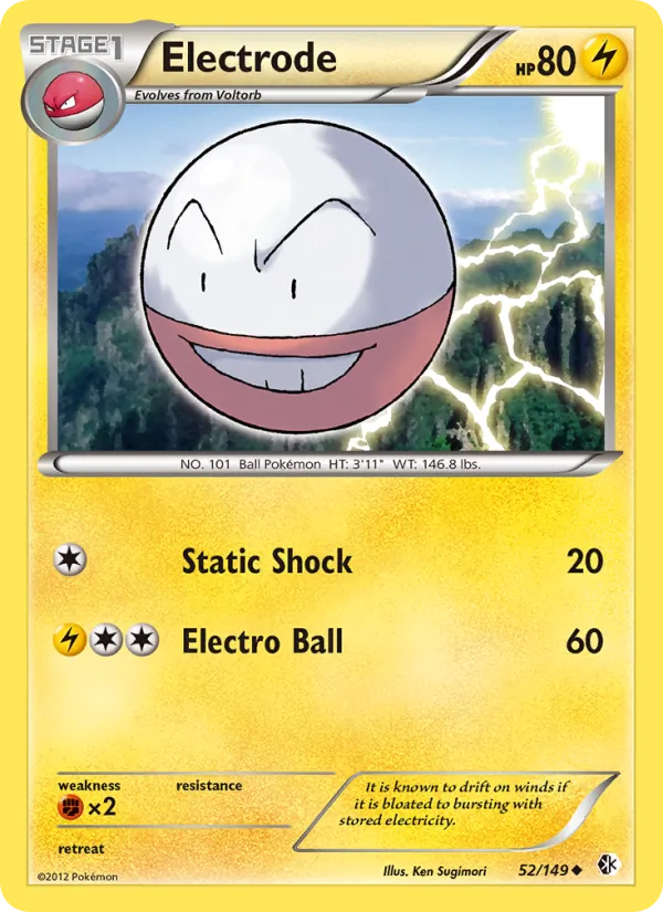 Electrode — Boundaries Crossed #52 (Pokémon TCG card)